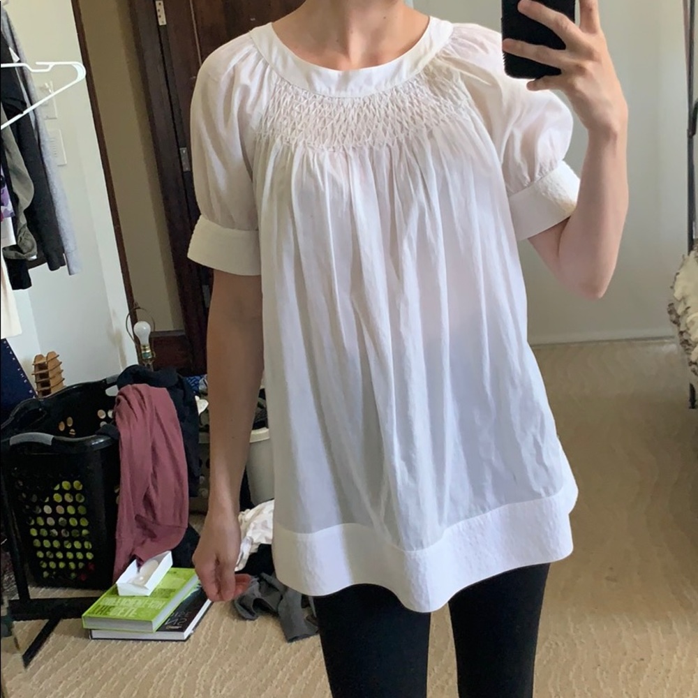 Zara Basic White Blouse - image 1